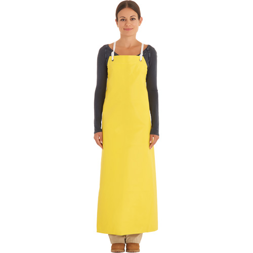 Tablier robuste renforc&eacute;, N&eacute;opr&egrave;ne, 45" lo x 35" la, Jaune Sécurité Médic