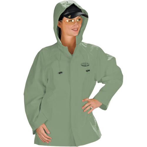 Hurricane Flame Retardant/Oil Resistant Rain Suits - Jacket, 4X-Large, Green Sécurité Médic