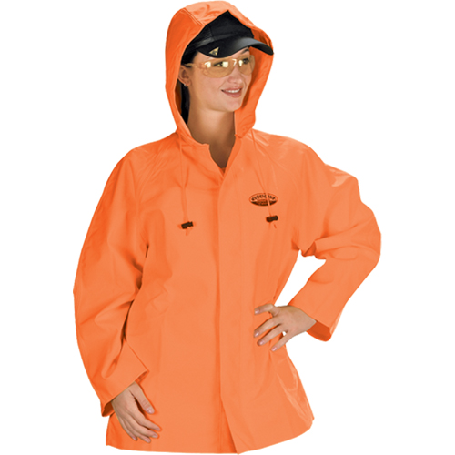 Hurricane Flame Retardant/Oil Resistant Rain Suits - Jacket, 4X-Large, High Visibility Orange Sécurité Médic
