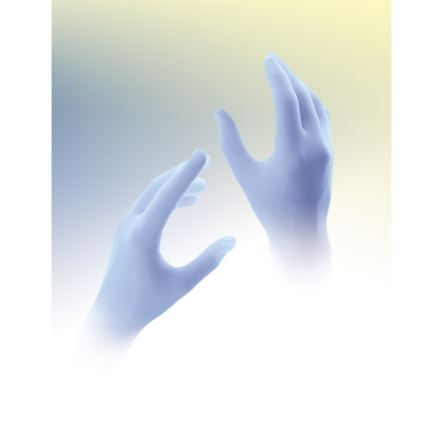 QRP Qualatrile Disposable Gloves, Medium, Nitrile, 5-mil, Powder-Free, Blue Sécurité Médic
