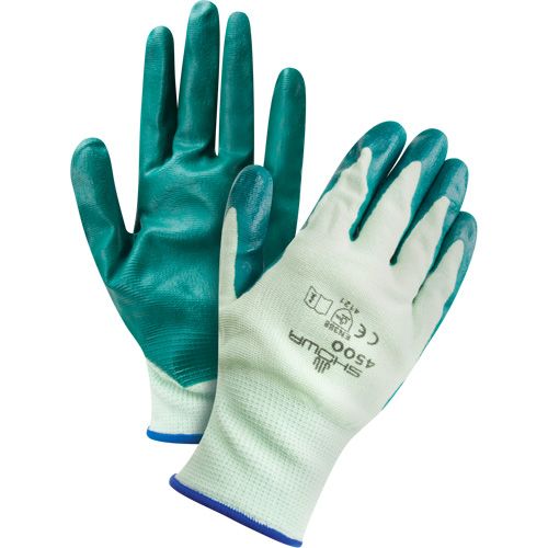 Nitri-Flex Lite&reg; Gloves, 9/Large, Nitrile Coating, 13 Gauge, Nylon Shell Sécurité Médic