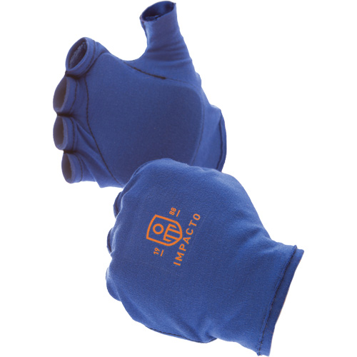 Doublures antichocs pour gants sans doigts, main droite, 6/T-petit, Paume en Synth&eacute;tique, Poignet &agrave; enfiler Sécurité Médic