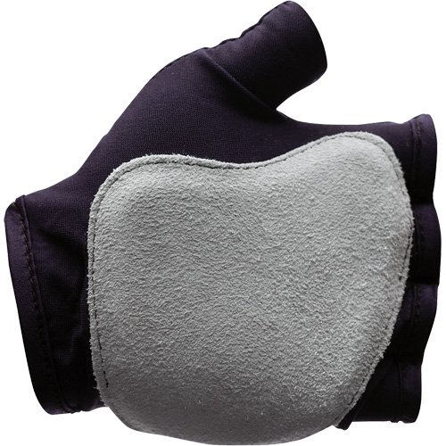 Anti-Impact Fingerless Left-Hand Glove, X-Small, Split Leather Palm, Slip-On Cuff Sécurité Médic