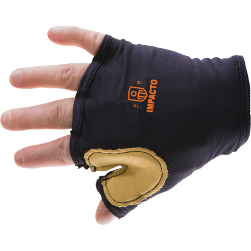 Anti-Impact Tool Grip Fingerless Right-Hand Glove, Size X-Small, Grain Leather Palm Sécurité Médic