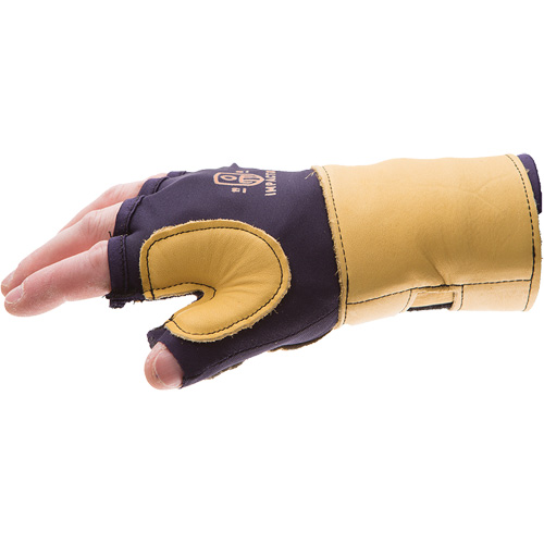 Premium Impact & Repetitive Strain Protective Left-Hand Glove, Size X-Small, Grain Leather Palm Sécurité Médic