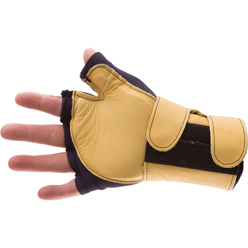 Premium Impact & Repetitive Strain Protective Left-Hand Glove, Size X-Small, Grain Leather Palm Sécurité Médic