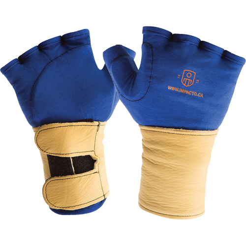 Fingerless Glove Liner with Wrist Restrainer, Size X-Small, Poly-Cotton Palm Sécurité Médic