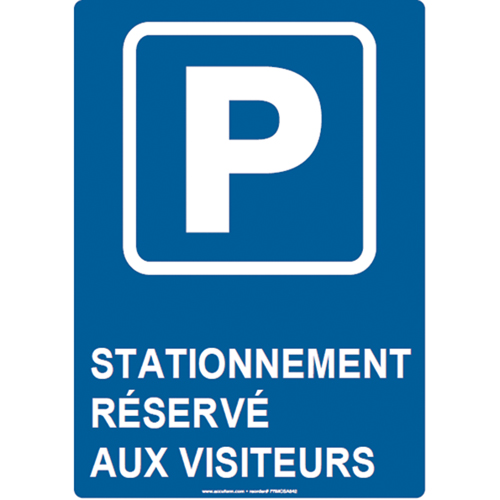 Panneau de stationnement r&eacute;serv&eacute;, 14" x 10", Aluminium, Français avec pictogramme Sécurité Médic