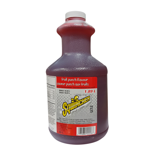 Sqwincher&reg; Rehydration Drink, Concentrate, Fruit Punch Sécurité Médic