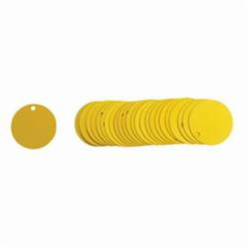 Blank Round Valve Tags, Aluminum, 1.5" dia Sécurité Médic