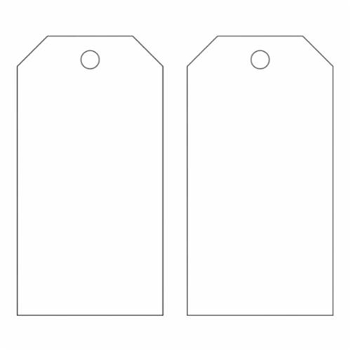 Blank Accident Prevention Tags, Metal, 3" W x 5-3/4" H Sécurité Médic