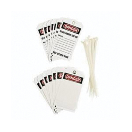 &eacute;tiquettes auto-plastifiantes pour la pr&eacute;vention des accidents, Polyester, 3" la x 5-3/4" h, Anglais Sécurité Médic