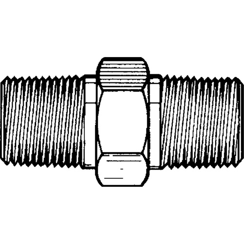 RACCORD HEXAGONAL MALE1/8"-1/8"NPT,LAITON, Laiton Sécurité Médic