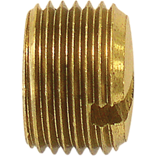 Bouchon de tuyau (avec fentes), 1/4" dia., Laiton Sécurité Médic