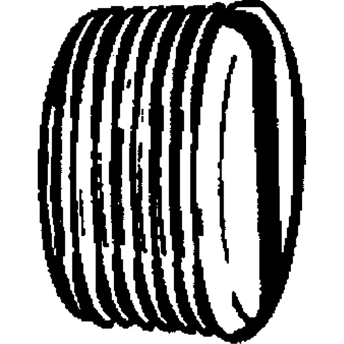 Bouchon de tuyau (avec fentes), 1/8" dia., Laiton Sécurité Médic