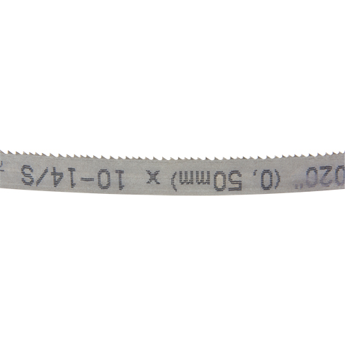 Univerz Portable Band Saw Blade, Bi-Metal, 44-7/8" L x 1/2" W x 0.020" Thick, 10-14 TPI Sécurité Médic