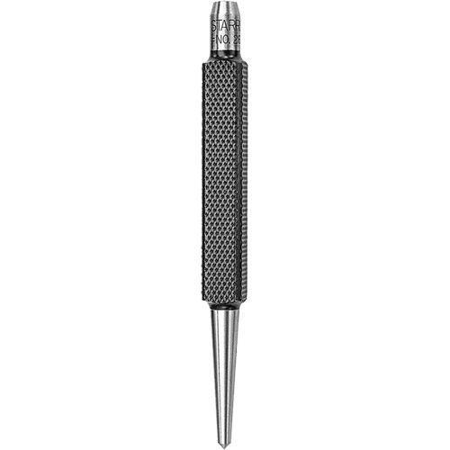Centre Punch with Square Shank, 1/8" Dia., 3/8" Stock Size, 4" L Sécurité Médic