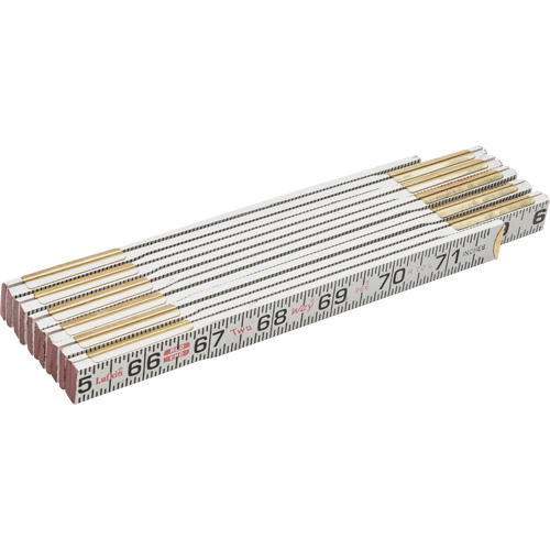 Red End&reg; Two Way&reg; Rule, 6' L, Wood, 1/16" Graduations Sécurité Médic