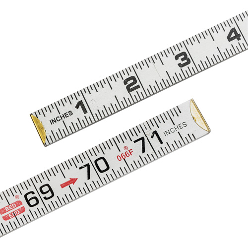 Red End&reg; Flat Reading Rule, 6' L, Wood Sécurité Médic