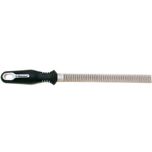 Limes avec poign&eacute;es ergonomiques, Demi-ronde, 8" Sécurité Médic