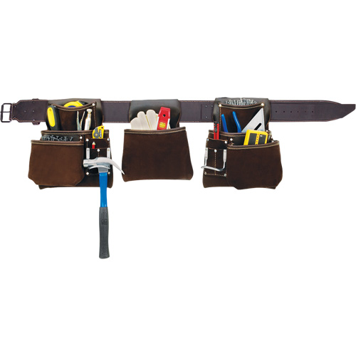 Deluxe Contactor's Tool Belt, Leather, Tan Sécurité Médic