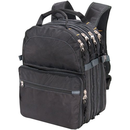 Sacs &agrave; dos pour outils &agrave; 75 pochettes, 13" lo x 17-1/2" la, Noir, Nylon Sécurité Médic