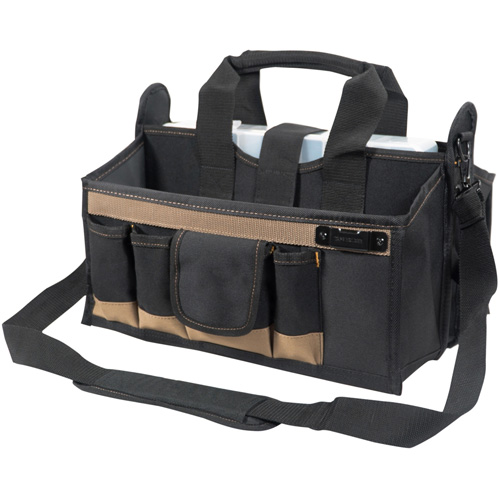 Center Tray Tool Bag, Canvas, 16 Pockets, Black Sécurité Médic