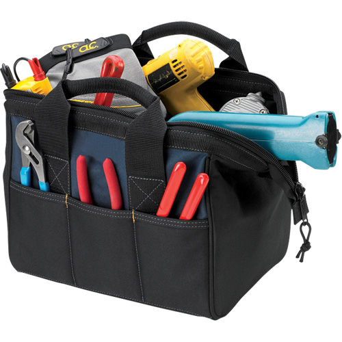 BIGMOUTH&reg; Tool Bag, Polyester, 23 Pockets, Black Sécurité Médic