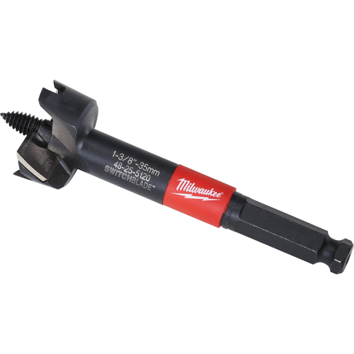 Forets autoaliment&eacute;s Switchblade, 1-3/8", Tige 7/16" hexagonal Sécurité Médic