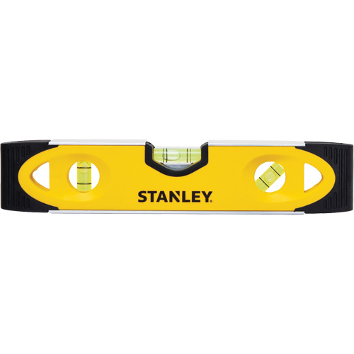Shock-Resistant Torpedo Level, 9" L, Aluminum, 3 Vials, Magnetic Sécurité Médic