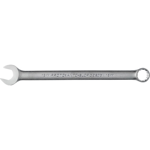Combination Wrench, 12 Point, 16 mm, Satin Finish Sécurité Médic