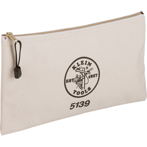 Zipper Tool Pouch, Canvas, 1 Pockets, Beige Sécurité Médic