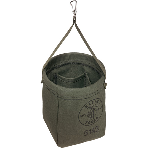 Tapered-Bottom Bag, 8" H, Canvas, Grey Sécurité Médic