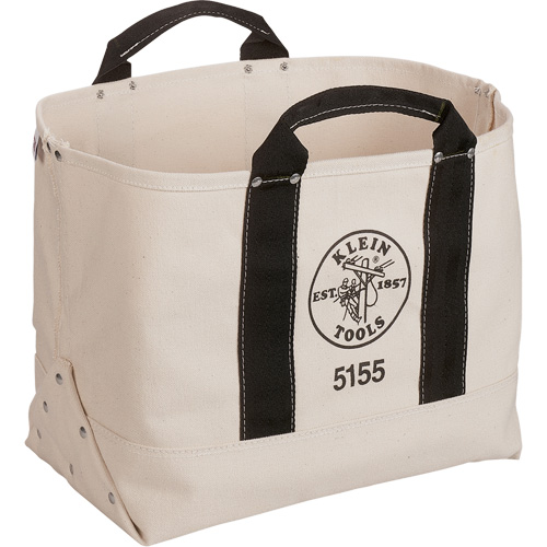 Heavy-Duty 17" Tool Bag, Canvas, 1 Pockets, Beige/Black Sécurité Médic