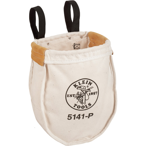 Utility tool Bag with Loop Connection, Canvas, 2 Pockets, Beige/Black Sécurité Médic