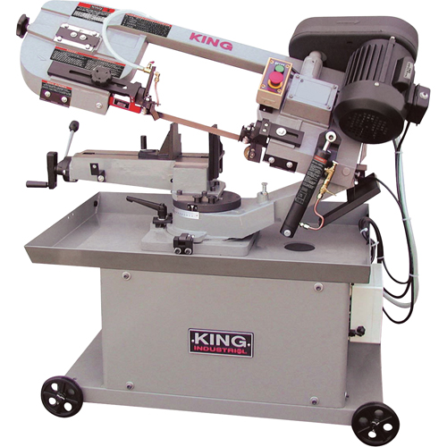Metal Cutting Dual Swivel Band Saws, Horizontal/Vertical, Round 7" and 7" x12"  Rectangular Cutting Capacity Sécurité Médic