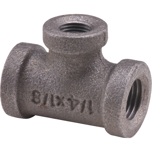 Tee, Reducing, Galvanized, 1" x 1/2" x 3/4" Sécurité Médic