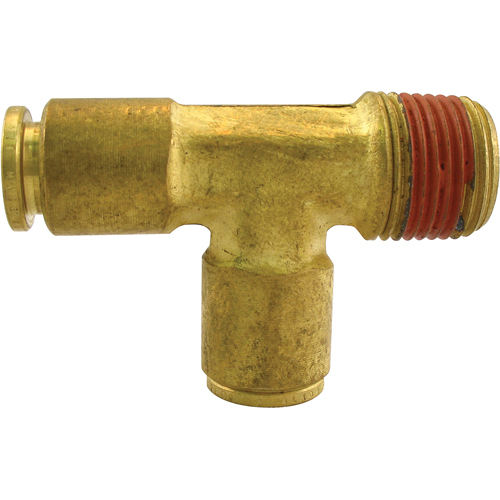 P.t.c. Male Run Tee, Brass, 3/8" x 1/4" Sécurité Médic