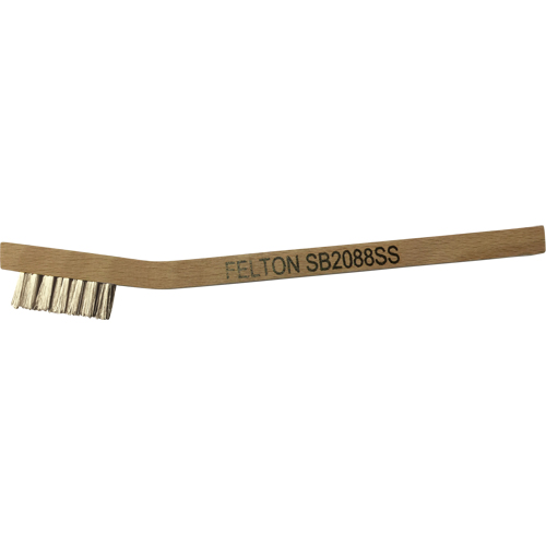 Small Cleaning Scratch Brushes, Stainless Steel, 3 x 7 Wire Rows, 7-3/4" Long Sécurité Médic