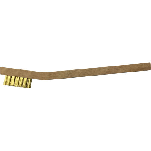 Small Cleaning Scratch Brushes, Brass, 3 x 7 Wire Rows, 7-3/4" Long Sécurité Médic