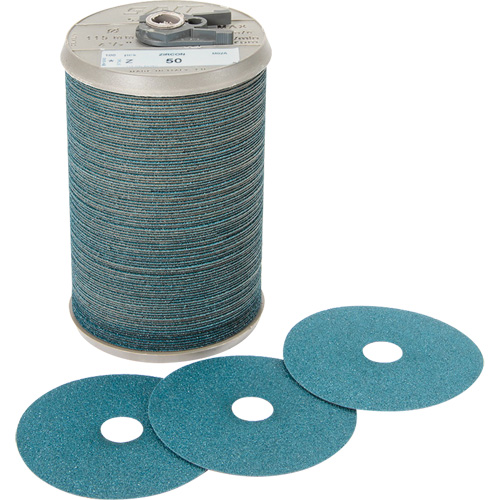 Disque en fibre pour meulage agressif Blue Line, Zirconium, 36, 7" Dia x 7/8" Arbre Sécurité Médic