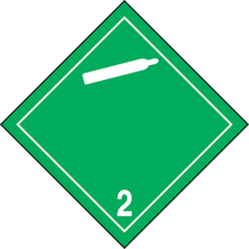 TDG Shipping Labels, Class 2.2, Non-Flammable & Non-Toxic Gases, Paper Sécurité Médic