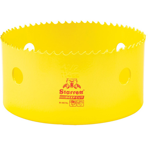Scie &agrave; cloche bim&eacute;tal 4-1/2", 4-1/2", Profondeur de la coupe 2", Bim&eacute;tal Sécurité Médic