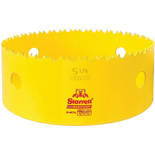 Scie &agrave; cloche bim&eacute;tal 5-1/4", 5-1/4", Profondeur de la coupe 2", Bim&eacute;tal Sécurité Médic