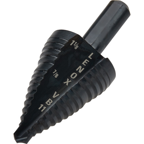 Foret &eacute;tag&eacute; no 11, 7/8" - 1-1/8", Incr&eacute;ments de 1/4", Acier rapide Sécurité Médic