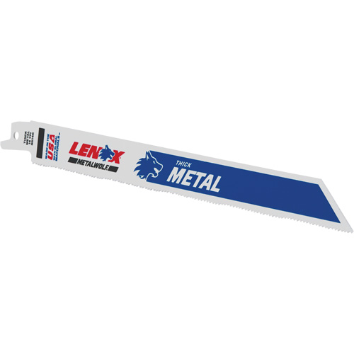 Metal Cutting Reciprocating Saw Blades, Bi-Metal, 14 TPI, 9" L x 3/4" W Sécurité Médic