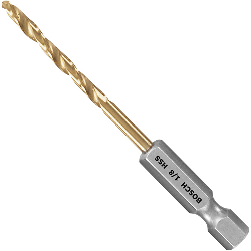Impact Tough Drill Bit, High Speed Steel, 1-3/4" Flute, 135° Point Sécurité Médic