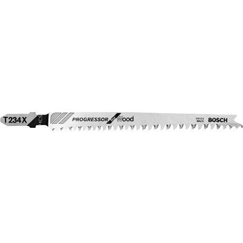 Lame de scie sauteuse, Acier &agrave; haute teneur en carbone, Tige en T, 4-5/8" lo, 8-12 dents par pouce Sécurité Médic