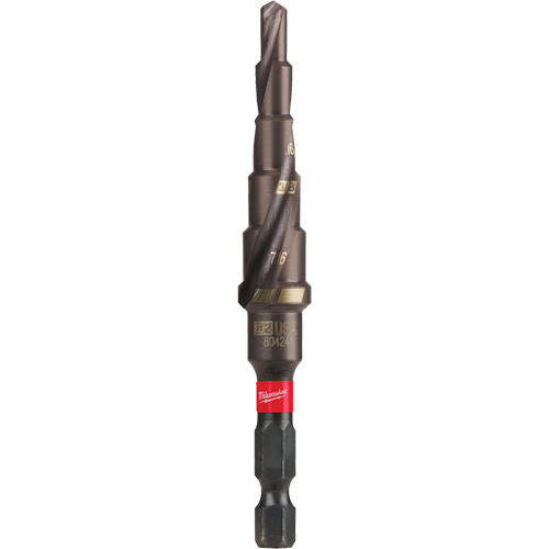 Foret &eacute;tag&eacute; #2 Shockwave Impact Duty, 3/16" - 1/2", Incr&eacute;ments de 1/16", Titane Sécurité Médic