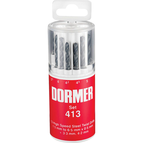 Jobber Drill Bit Set, 13 Pieces, High Speed Steel Sécurité Médic